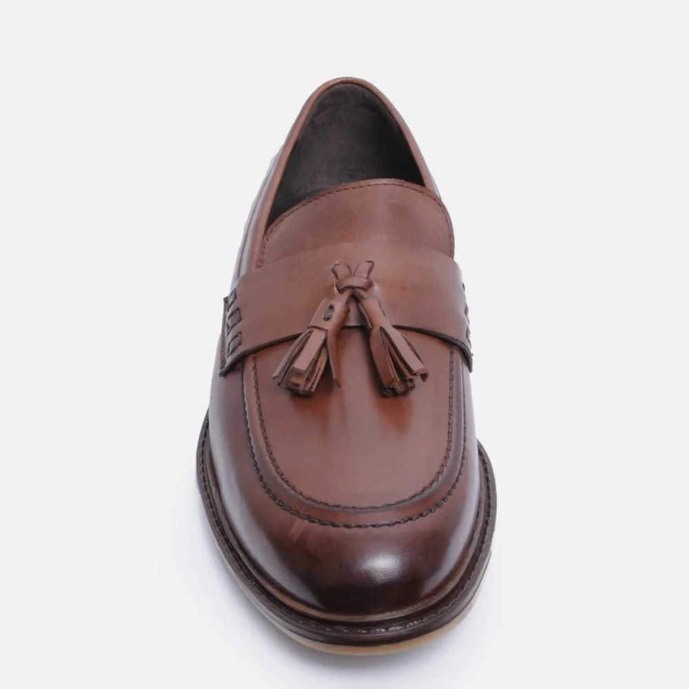 Silver Street London Men’s Tassel Leather Loafer Shoes‎ Size 10